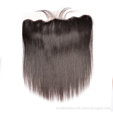 Hot selling hd lace frontal top quality 13*4 and 13*6   transparent swiss lace frontal virgin hair